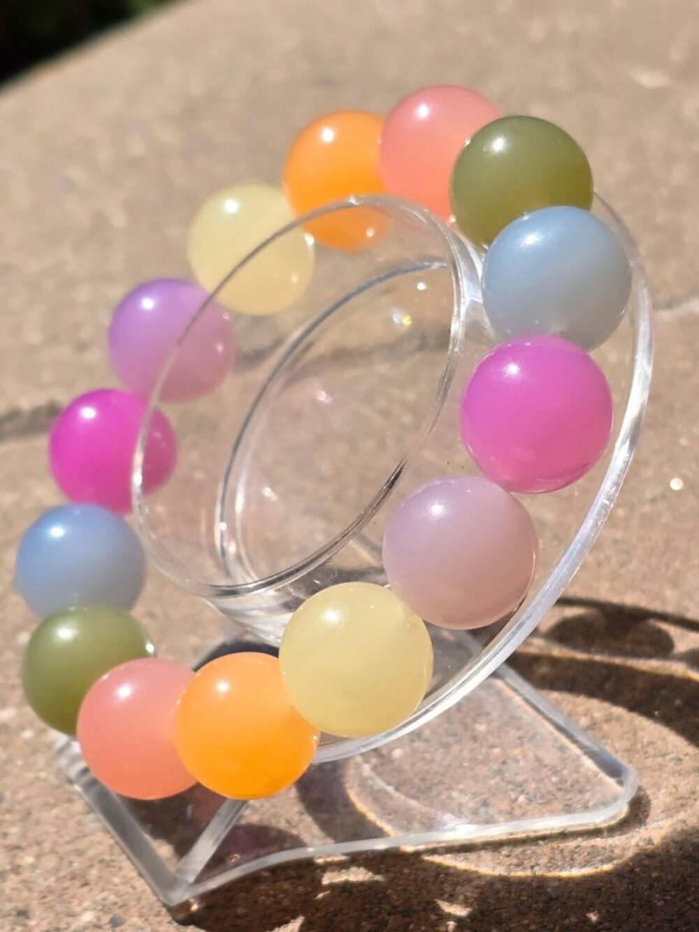 Handmade ✦ UV Reactive Color‑Changing Bracelet ✦ Shift to Rainbow Outdoors NWT - Picture 6 of 10